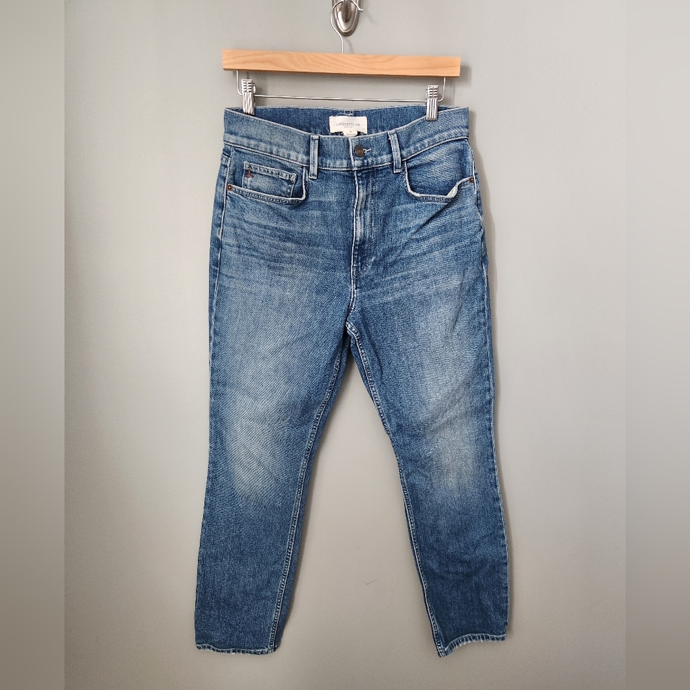 Lafayette 148 Reeve High Waist Straight Ankle Jeans Women's Size 29